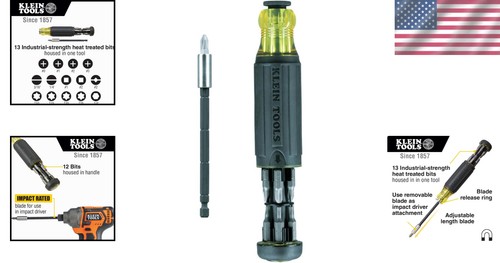 14 in 1 verstellbarer Multi-Bit Schraubendreher & Mutterndreher mit Schlagkraft - Bild 2 von 15