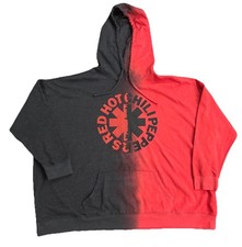 Red Hot Chili Peppers y2k Rock Band Hoodie Sweatshirt Men  s Size XXL. Red Black