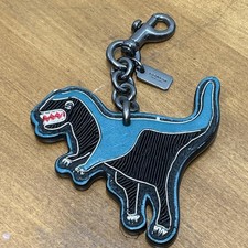 COACH REXY EMBROIDERED BAG CHARM / KEY RING / FOB Some Damage