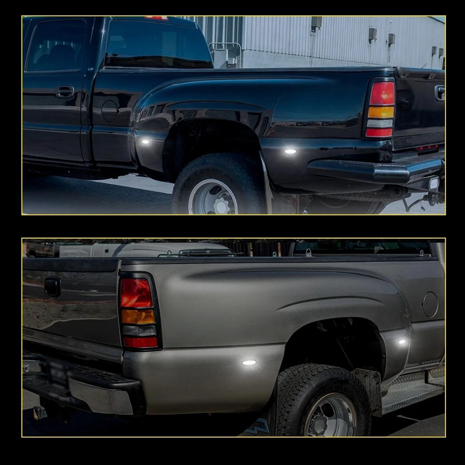 Dually Bed LED Side Marker Lights For 2001-14 Chevy Silverado 2500HD 3500HD4-20x - Image 3 of 4