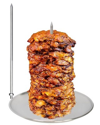 BBQ Vertical Skewer for Al Pastor chicken gyro Pan meat Hack Gaucho, for Home...