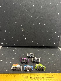 Vintage Galoob Micro Machines Lot Of 6 5-Tow Trucks 1-Police Car 1980's