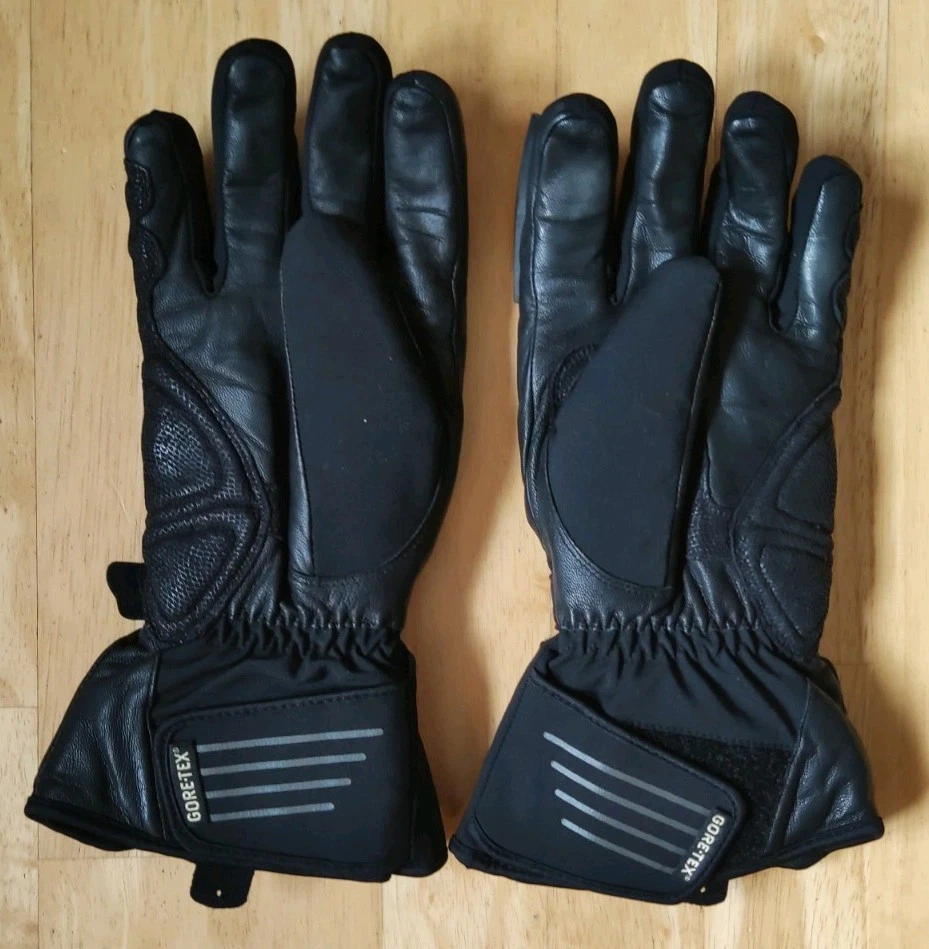 Motorradhandschuhe Held Gr. 8 M Schwarz Gore-Tex Wind Stopper TOP Zustand Leder - Bild 2 von 4