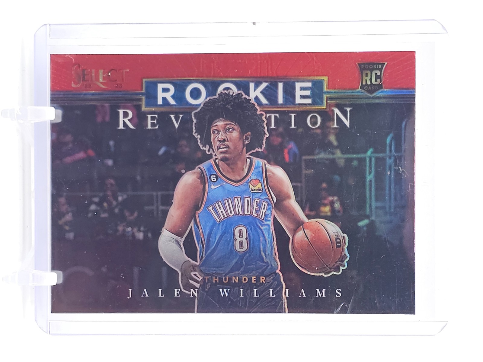 JALEN WILLIAMS 2022-23 SELECT ROOKIE REVOLUTION RED PRIZM #29 THUNDER Q3813