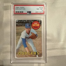 1969 Topps Don Sutton PSA 8