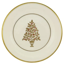 Lenox China ETERNAL Xmas Salad Accent Plate 1stQualtiy 8 1/8" Holiday 1st Qulty