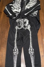 Underwraps Bone Daddy 2pc Skeleton Costume Jacket & Pants - Size TEEN (small)