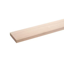 36 in. x 3 in. x 0.25 in.Poplar Hardwood Board Unfinished S4S Wood Project Board