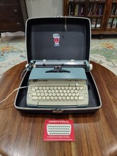 Vintage Smith-Corona Coronet Electric 12 Typewriter Blue w/ Carry Case - Tested! thumbnail