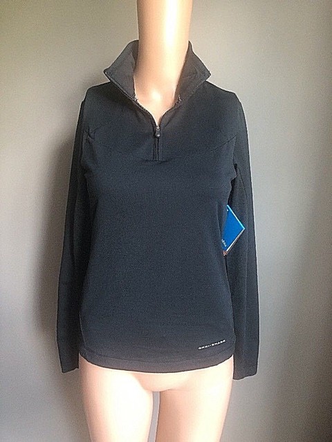 COLUMBIA Omni-Dry SPF 50 Sweet Revolution Half Zip Pullover Jacket Top XS Black | eBay