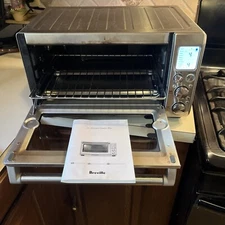 Breville Smart Oven Pro Toaster Oven Stainless Steel Silver BOV845 With Manuals
