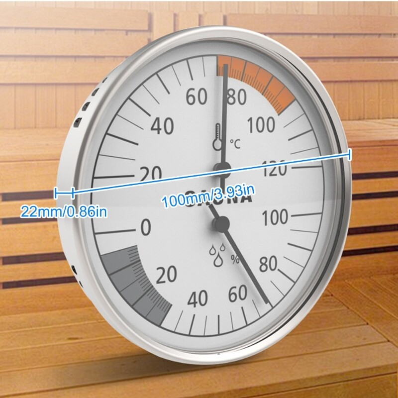 Accurate Sauna Thermometers Hygrometer for Homes & Gym Indoor Humidity Control