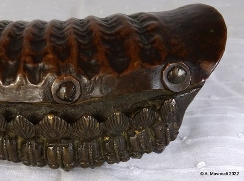Shiva Lingam Cobra Headdress Antique Bronze Shrine Finial INDIA - Picture 10 of 12