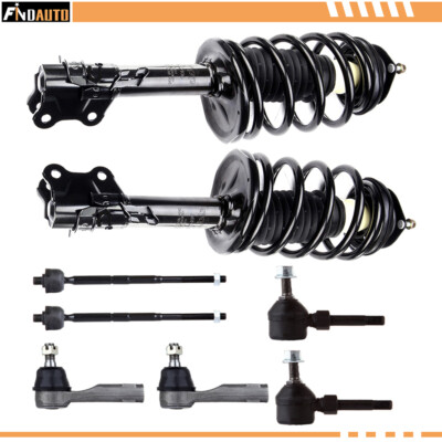 Front Left Complete Strut Inner Outer Tie Rod For 2002-2006 Nissan Sentra 1.8L