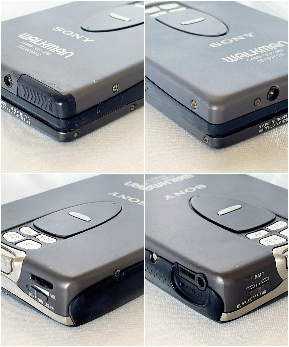 SONY WM-EX2 1996 Black Walkman Vintage Cassette Player Made SONY WM-EX2 1996 Black Walkman Vintage Cassette Player Made