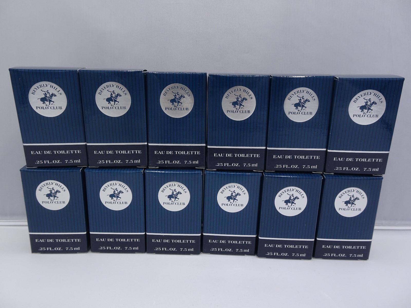 BEVERLY HILLS POLO CLUB FOR MEN EAU DE TOILETTE 25 OZ EACH LOT OF 12-3OZ-TOTAL 7390₽