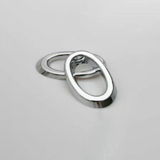 For Honda 9th Accord 2014-15 Chrome ABS Front Fog Light Lamp Ring Cover Trim 2p