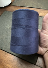 Navy Blue Cotton/Polyester Serger Sewing Thread - Spool