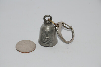 The Source tm Pewter Metal Bell Keychain - Number 1 w/ Wings 2008