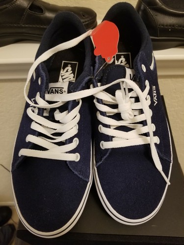 vans white blue sole