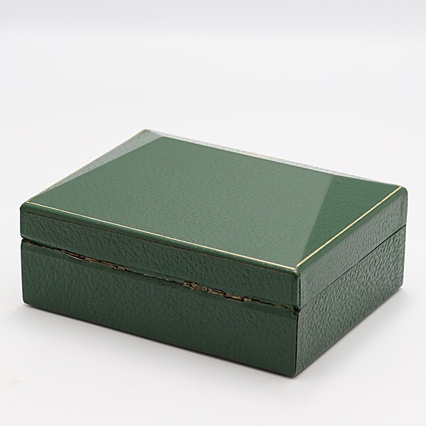 VINTAGE GENUINE ROLEX pyramid watch box case 10.00.1 wood green 250603011yA