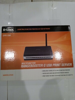 D-Link DPR-1260 Wireless BRP1260ANA Rangebooster G USB Print Server