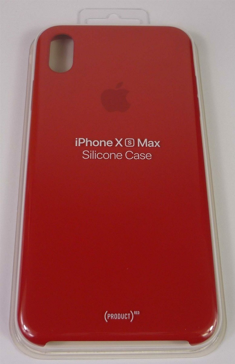 Genuine Apple iPhone XS Max Silicone Case Cover (PRODUCT) RED