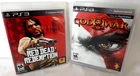 Red Dead Redemption (Sony PlayStation 3) + God of War III = both w/ Manuals