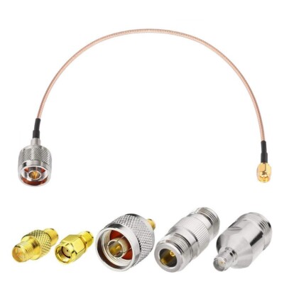 SMA Male to N Male Cable 12inch 5pcs SMA N Male Female Adapter for 4G 3G Antenna