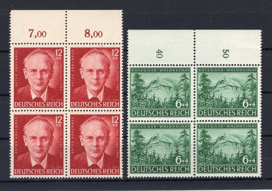 Third Reich 855/56 Block of Four** Mint Never Hinged (74147