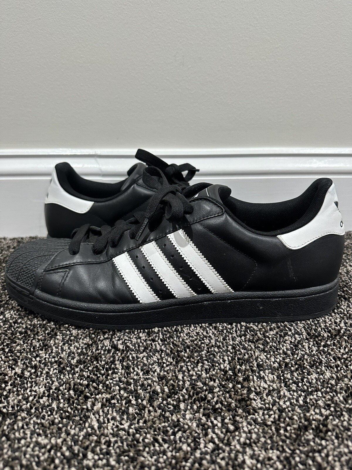 Adidas Originals Shell Top Low Superstar II Black Sne… Gem