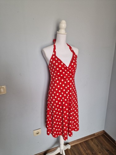 Women's KING LOUIE red dress dresses sleeveless size M - Picture 2 of 10