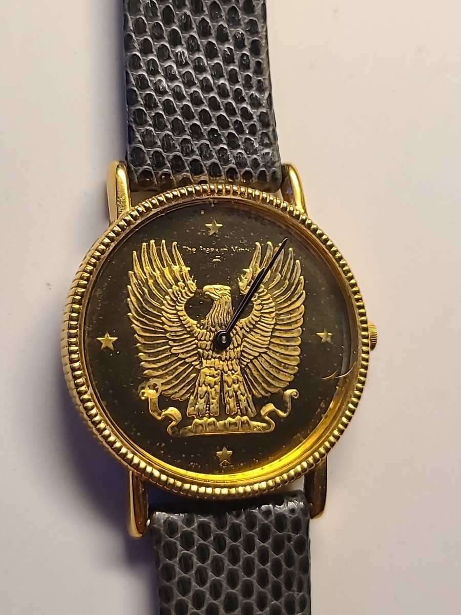 THE FRANKLIN MINT ゴールド ブラック ブレスレットウォッチ il_340x270.2757781327_h0wu.jpg