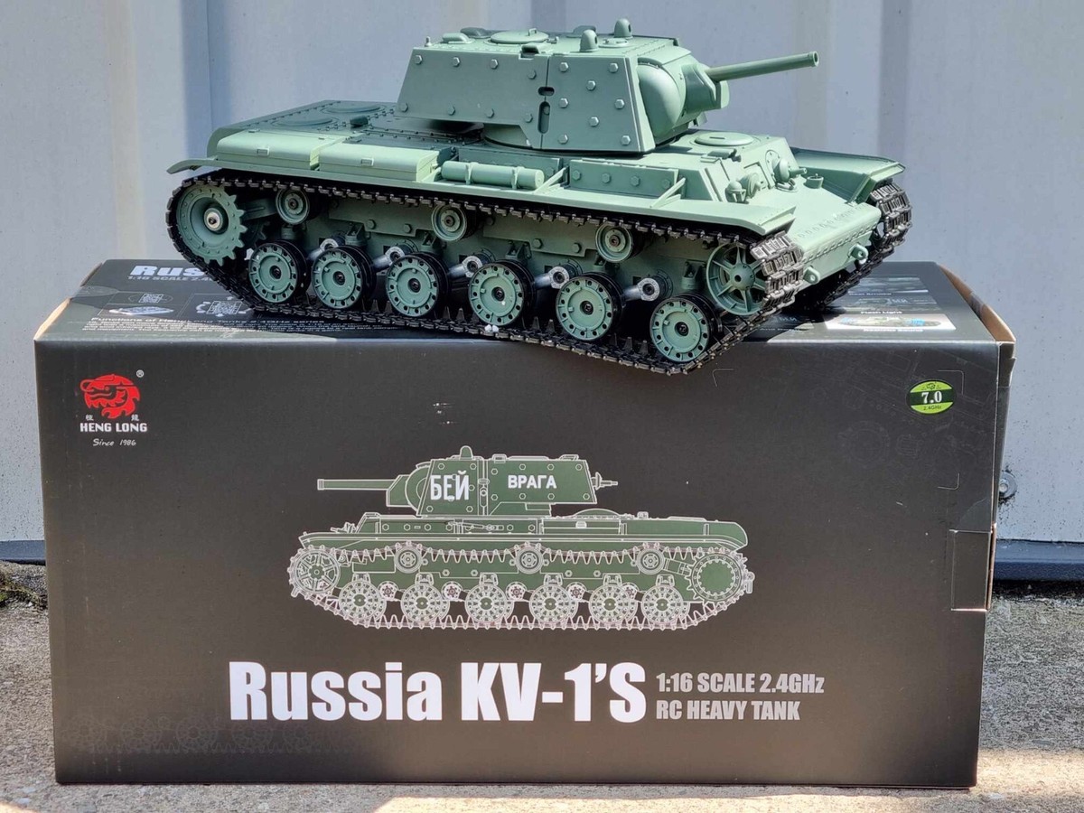 RC 1:16 Tank Metal Heng Long Upgraded Suspension KV-1 Tiger V7