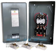 NEW SQUARE D MAGNETIC MOTOR STARTER CONTROL FOR 25HP & 30HP 460V MOTORS 3-PHASE