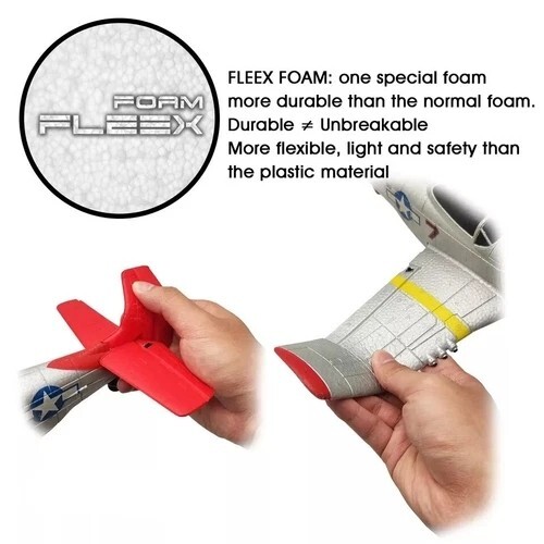 USA Volantex P51 Fighter 4CH RC Flugzeug Fixed Wing 6-Achsen Gyro Kunstflugsegler - Bild 13 von 14