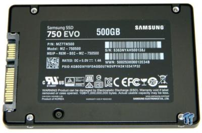 Samsung SSD 750 EVO MZ-750500BW 500GB SATA III Solid State Drive
