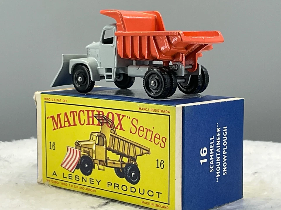 Vintage Matchbox No.16C Scammel Mount,Snowplow 1964 Mint,Gen,In Orig, Box,N.O.S - Image 2 of 4