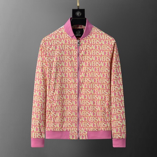 2025SA Versace Men's Windbreaker jackets PINK Size XL