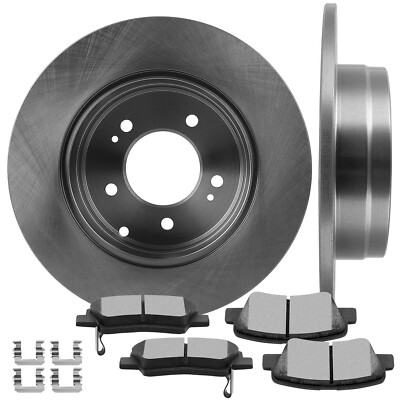 Brake Rear Ceramic Pads Rotors For Hyundai Sonata 2011 2012 2013 2014 2015