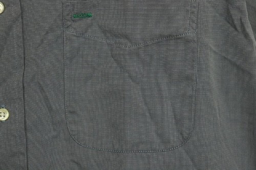 Tommy Hilfiger 80s Two-Ply Fabric Gray Cotton Long Sleeve Button-Down Shirt M - Picture 4 of 17