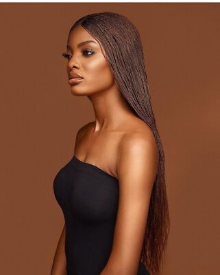 Micro Braid Wigs for Black Women Box Braid 22 Inch Color 30 Medium Auburn Brown