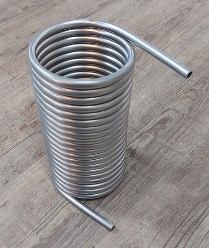 Spirale 2,5m bis 10m Edelstahlrohr 8x1mm AISI 316L EN 1.4404 mit Innend. 104mm - Bild 9 von 16
