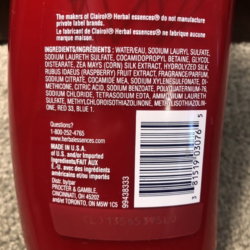 Herbal Essences Long Term Relationship Shampoo Long Hair Raspberry, 23.7oz JUMBO - Picture 3 of 7