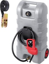 15 Gallon Portable Fuel Storage Tank with Manual Siphon Pump and 10FT Hose
