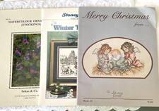 Christmas Cross Stitch Patterns Lot of 3 Two Stoney Creek 10 and 100 and 1 Sekas