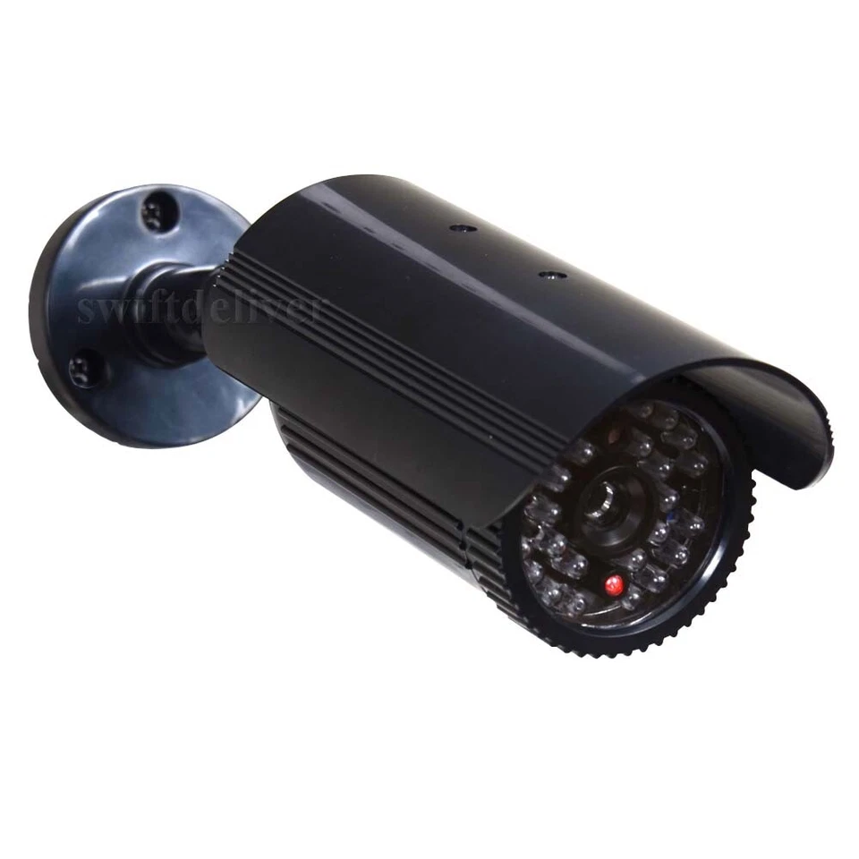 4 x Dummy Security Cameras Flashing Light Fake IR LEDs for CCTV Surveillance C4X - Image 4 of 4