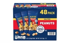 Planters Salted Peanuts, Single-Serve Packs, 1 oz., 48 pk.