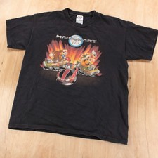 vtg y2k NINETENDO Mario Kart Wii t-shirt YOUTH BOYS XL tag mariokart gamer