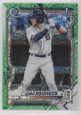 2021 Bowman Draft Chrome Green Sparkle Refractor 2/99 Izaac Pacheco #BDC-46 0g2h